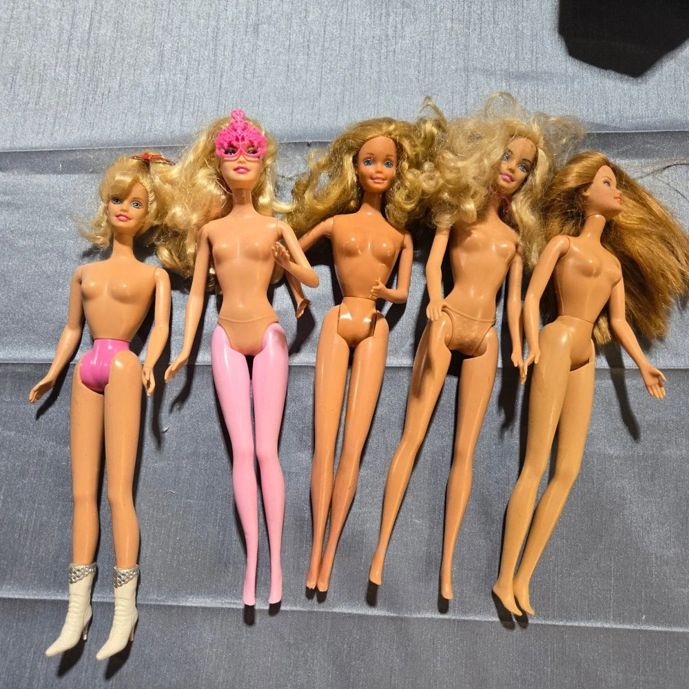 Vintage Mattel‎ Barbie Doll Lot of 5 Blonde Strawberry Blonde 1966-2007